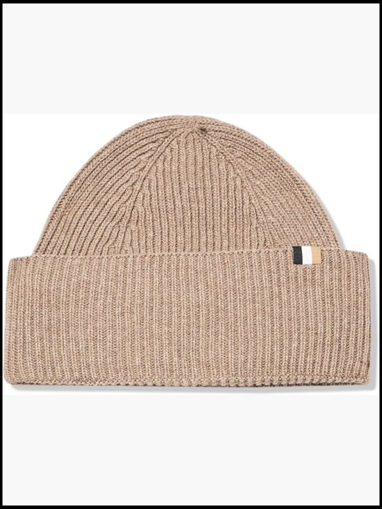 Iconic Flag Knit Beanie Hat - Recycled Wool Blend